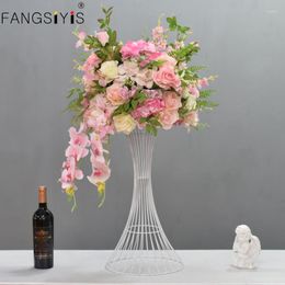 Decorative Flowers 45cm Custom Artificial Flower Ball Centrepieces Wedding Arch Decor Peonies Row Arrangement Supply Table Bouquet