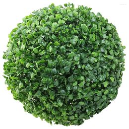 Decorative Flowers Artificial Grass Ball Green Leaf Balls Faux Indoor Plants Fake Topiary Plastic Artifical