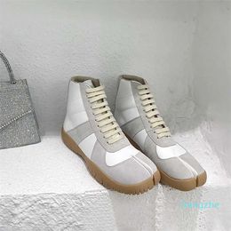 Dress Shoes high top split toe moral training shoes for women 2023 autumn casual small white