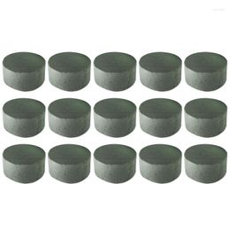 Decorative Flowers Floral Foam 15 PCS Round Dry Blocks Green For Artificial Great Flower