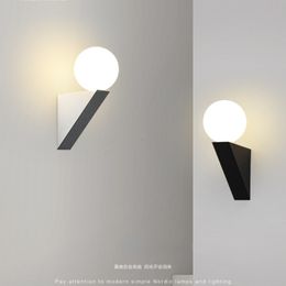 Lampa ścienna nordycka przyłóż do korytarza wewnątrz schodów nowoczesne minimalistyczne salon sztuka tła światła domowe dekoracja 230615