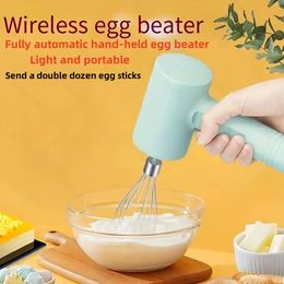 Electric Whisk, Wireless Whisk, Cream Household Mini Whisk, For Cream Cake, Lasting Endurance, Fast Whipping, Small And Portable, Kitchen Tool
