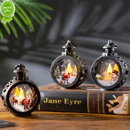 New Santa Claus Snowman Wind Lamp Christmas LED Light Window Decorations Merry Christmas Decor for Home Xmas Gift Happy New Year