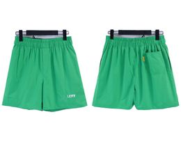 designer shorts men shorts beach shorts summer fashion sports shorts women men shorts draw string pants green color US size :S-XL