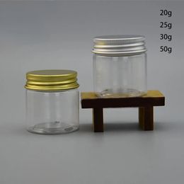 Plastic Lotion Bottle Cosmetic Batom Cream packaging Jar Refillable Pill Capsule Container 20g 25g 30g 50g Transparent