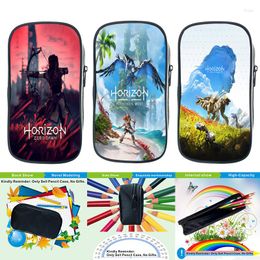 Storage Bags Horizon Forbidden West Pencil Bag Cartoon Aloy Stationery Waterproof Zip Compartment Large Capacity Case School Supplies