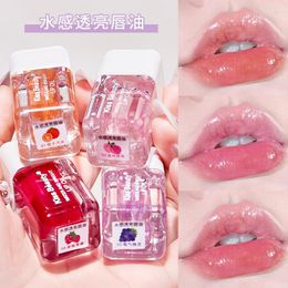 Lip Gloss Watery Transparent Pearlescent Sparkling Face Glaze Moisturising Lipgloss Natural Lasting Makeup Cosmetic