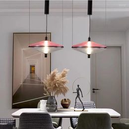 Pendant Lamps Style Living Room Dining Chandelier Simple Nordic Colour Flying Saucer Designer Study Coffee Shop