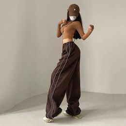 Women's Pants Capris Casual Baggy Pants Women Vintage Oversized Hip Hop Joggers Cargo Pants Harajuku Y2k Streetwear Bf Sweatpants Wide Leg Trousers 230615