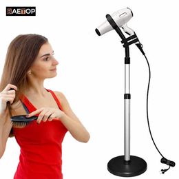 Bathroom Shelves Ajustable Height 360 Degree Rotating Hair Dryer Stand With 0.9kg Heavy Base Hands Free Blow Holder Countertop for Home 230615