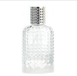 Personality Transparent Glass Sprayer Pump Empty Perfume Bottle Portable Travel Parfum Atomizer Case