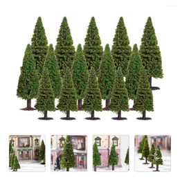 Decorative Flowers Wire Christmas Tree Scenery Model Landscape Layout Prop Mixed Pine Sand Tray Fake Trees