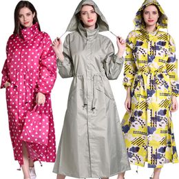 Rain Wear Fashion Lengthen Men And Women Lengthen Raincoat Thin Poncho Ladies Waterproof Long Breathable Rain Jacket Adults Raincoats 230615