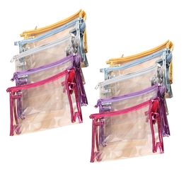 2021 Clear Transparent Plastic PVC Travel Cosmetic Bags Make Up Toiletry Bag Zipper cosmetic bag
