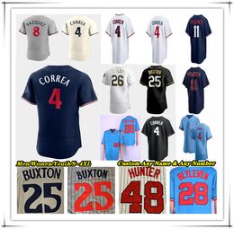 Carlos Correa Baseball Jersey Byron Buxton Joey Gallo Michael A. Taylor Donovan Solano Trevor Larnach Max Kepler Pablo Lopez Joe Ryan Sonny Grey Willi Castro Vazquez