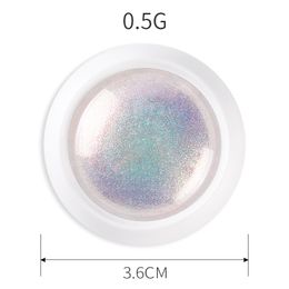 2021 Chrome Pearl Shell Powder Nail Art Glitter Pigment Powder Shiny Long Lasting Manicure Nail Tip Decoration Gel Polish Dust