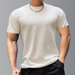 Men's T Shirts 2023 Fashion Men Summe Short Sleeve T-shirts O-Neck Stripe Solid Casual Spring Autumn Tees Shirt Tops Streetwear M-3XL