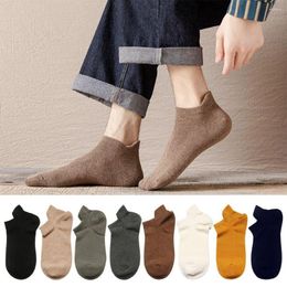 Men's Socks Casual Ankle Breathable Solid Colour Spring And Summer Boat Sports Cotton