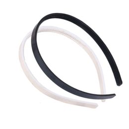 Headbands 20pcs/lot 10MM wide White Black Plain Plastic Headband Kid Hard Hair Band For Girls Teens Women Hair Accessories DIY Hair Tools 230615