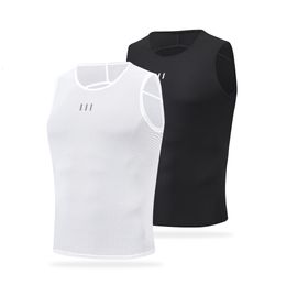 Cycling Shirts Tops Cycling Underwear Bicycle Sport Base Layer White Cycling Jersey Sleevess Vest Men Undershirt Quick Dry Vest Mtb Road Bike Clothe 230616