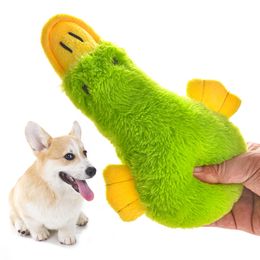 Dog Cute Plush Duck Sound Toy Animal Squeaker Dog Toy Cleaning Teeth Dogs High Quality Pet Chew Training For Small Pet Supplies