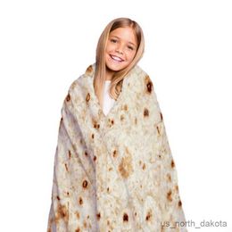 Blanket Realistic Food Blanket Soft Wrap Novelty Throw Blanket Babies And Children Round Blanket R230616