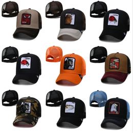 2022 Men039s Fan039s Cartoon Adjustable Hat Orange Colour Tiger Mesh Golf Visor One Size Hats Hip Hop Flat Brim Baseball Char728755285S