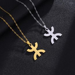 Pendant Necklaces Fashion Stainless Steel Africa Berbers Symbol For Women And Men Ethnic Birthday Party Anniversary Jewelry Gift