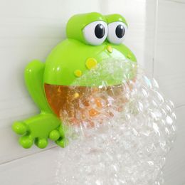 Bath Toys Outdoor Bubble Machine Children's Bath Toys Frog and Crab with Music Bathroom Water Toys Children's Soap Automatic Bubble Machine 230615