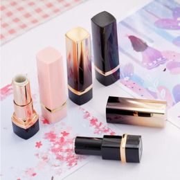 Empty Cosmetic Containers Lipstick Lip Gloss Tube With Black Pink Lipstick Tubes DIY 121mm Packaging SN506 Gnfwi