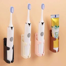 New Electric Toothbrush Holder Traceless Toothbrush Stand Rack Organizer Wall-Mounted Toothbrush Toothpaste Holder Bathroom Supplie