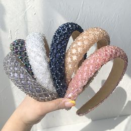 Headbands Hair Hoop women Sweet Headbands for Women Crystal Headbands for Women Braided Handmade Diamond Headband 230615