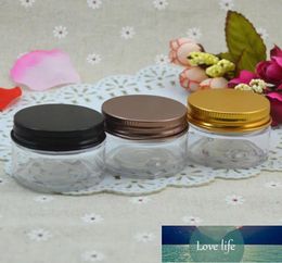 30g Aluminium Cosmetic Jar Container Plated Cap Screw Thread 50pcs/lot 30ml Makeup Container Factory Free Shipping