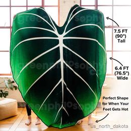 Blanket Large Blanket Soft Leaves Blanket For Beds Sofa Cosy Beach Blanket Funny Birthday Gift New R230616