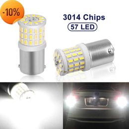 New 1pcs BAU15S 7507 PY21W 1156PY High Power Amber Yellow 57 SMD 3014 LED Bulb For Front Turn Signal Lights Direction Indicator Lamp