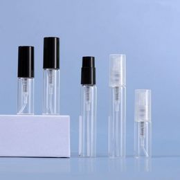 2ml 3ml 5ml Mini Perfume Glass Bottle glass sample bottle vials with plastic pump sample sub bottle 1000pcs/lot Nbbwa