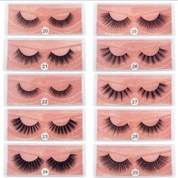 3D Mink Eyelashes Wholesale Natural False Eyelashes 3D Mink Lashes Soft Make Up Extension Makeup Fake Eye Lashes