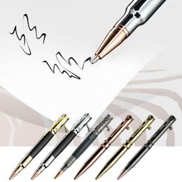 Bolt Action Pen Metal Ballpoint Writing Gel Ink 1.0mm Medium Point For Students Teacher Manager Lawyer Professor QXNF