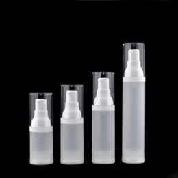 100pcs 15ml 20ml 30ml 50ml airless bottle frosted vacuum pump bottle lotion spray bottle with PP material F2657 Gsnfh