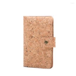 Card Holders 5pcs Women Kraft Paper Cork Passport Cover ID Business Bag