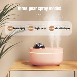 Humidifiers Colourful Romantic Projection Lamp Air Humidifier USB Charging Nozzle Ultrasonic Cool Aromatherapy Water Essential Diffu