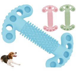 Pet Dog Toys Bone Shape Teeth Cleanning Toys Rubber Molar Chewing Toothbrush Bite Resistant Pet Accessories Para Perros