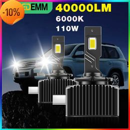 New 2Pcs D1S D3S 6000K 40000Lm Led Headlights D4S D5S D2S Auto Bulbs Canbus Two-Sided 110W D1R D2R D3R D4R Car Lamp 1 1 Xenon Hid