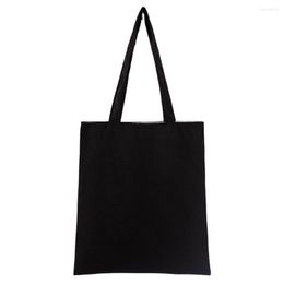 Shopping Bags Reusable Multipurpose Eco Freindly Cotton Blend Soft School Tote Bag Washable Large Capacity Solid Natural Storage