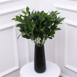 Decorative Flowers 1pc Artificial Eucalyptus Leaves Faux Branches Plants Fake Greenery Long Stems For Wedding Party Floral Arrangement