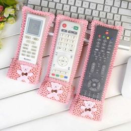 New TV Remote Control Storage Bags Butterfly Remote Control Cover New Hot Fabric Dustproof Protector for Air Conditioning