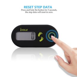 Smart Bracelets Pedometers Single Function 3D Electronic Pedometer Simple Mini Step Counter Walking 3D Digital Pedometer For Exercise Men Women Black 230615