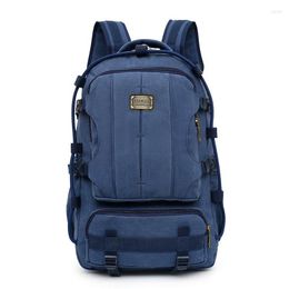 Backpack Trendy Canvas Laptop Men 2023 Durable Wear-resistant Large-capacity Outdoor Hiking Back Pack Youth Student School Bag