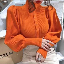 Women's Sweaters 2023 Long Sleeve Turtleneck Women Spring Autumn Winter Korean Fashion Casual Warm Nice Sweater Woman OL Tops Female Clothes 230615