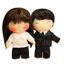 Plush Keychains High Quality Korean Dramas TV The Office Blind Date Couple Toy A Business Proposal Doll Girls Love Wedding Gift 230615